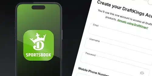 Ohiobettinghub Draftkings sportsbook registration mobile banner