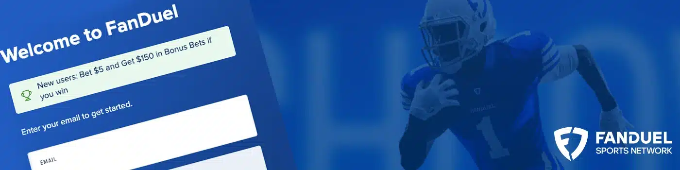 Fanduel sportsbook app for NFL desktop banner